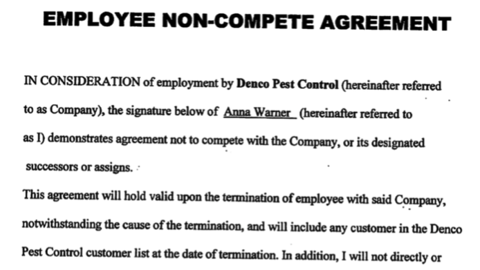 Do You Make These Mistakes with Your Pest Control Employment and Non-Competition Agreements?