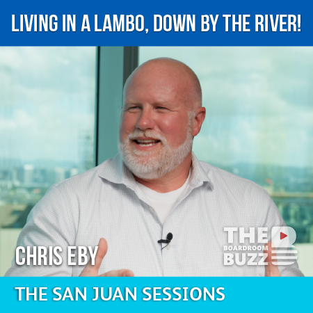 Ep 87 – Chris Eby: “Living In A Lambo, Down By The River.”