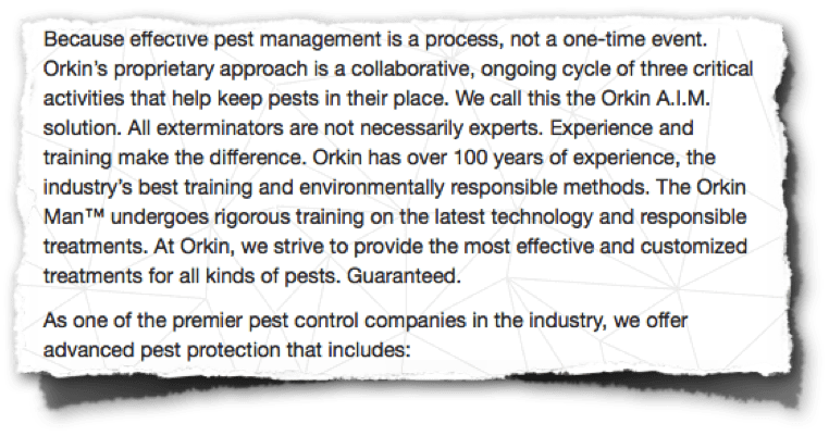 Orkin Why Us
