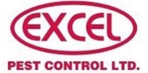 Logo for Excel Pest Control Ltd. The word "EXCEL" is written in bold red letters inside an oval outline, with "PEST CONTROL LTD." in red uppercase letters below the oval.